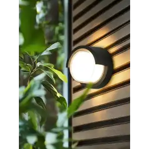 Ucuz Geldi 15w Modern Tasarım Led Aplik İç ve Dış Mekan Duvar Lambası Cata Dominik 3200k Gün Işığı Bahçe Duvar Apliği (Yuvarlak)