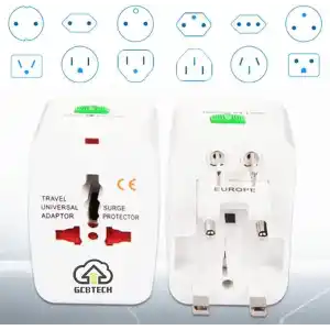 Universal seyahat fişi (150 ülkeler) Weltreise fiş/Seyahat Adaptörü/Power Charger Plug/All in One Universal World Travel adaptörü EU US UK AU China (Beyaz)