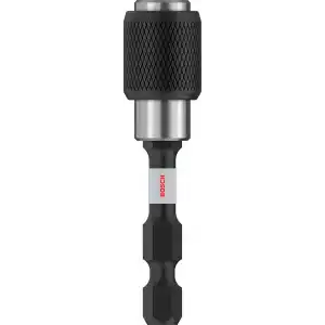 Bosch Professional Accessories 2608522320 Hızlı Kilit Uç Tutucu (Darbe Kontrolü, 1/4 İnç Altıgen Şaft, Maymuncuk Ve Tıklama)
