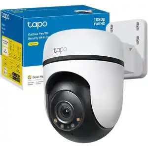 Tapo C500, 1080P Full HD Dış Mekan Wi-Fi Güvenlik Kamerası, Hareket Tespit/Takibi, 360°, IP65 Su Geçirmez, Gece Görüşü, Çift Yönlü Ses, Bulut/Yerel Depolama, Sesli ve Işıklı Alarm
