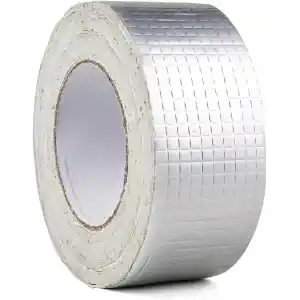 5cm x 5 Mt Yüksek Sıcaklık Dayanan Su Geçirmez Alüminyum Folyo Çamur Bant, Çatı Duvar Çatlak Onarıcı Yalıtım, 5 Metre, Boru Yalıtımı, Yalıtım Bandı, Panel Yalıtımı (5 METRE)