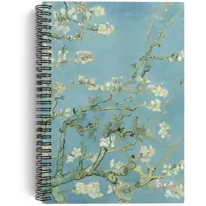 Vincent Van Gogh/Almond Blossom,1890 | Spiralli Defter 01 | A5 | Çizgisiz | 100 Sayfa | Sanat