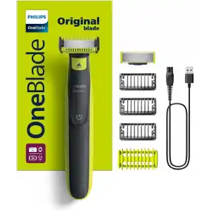 Philips OneBlade QP2824/10 Yüz& Vücut Hibrit Tıraş Makinesi, Islak&Kuru,1 Yedek Bıçak,3 Sakal Tarağı