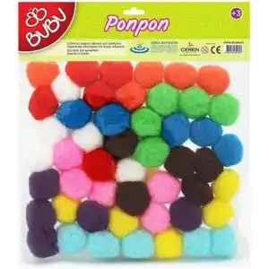 BU-BU PONPON 3CM 25Lİ KARMA