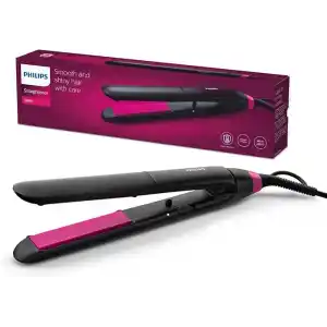 Philips Saç Düzleştirici, Keratin Seramik Plaka, ThermoProtect Teknolojisi, 2 Sıcaklık Ayarı, Tuş Kilidi, 60 Saniyede Isınma, 220°C’ye Kadar Sıcaklık Ayarı, BHS375/00