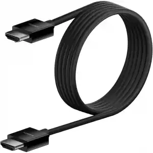 Belkin Yüksek kaliteli Ultra Highspeed HDMI-2.1 kablo, 4K/Dolby Vision HDR, Apple TVden optimum oynatma, 2,2 m – siyah
