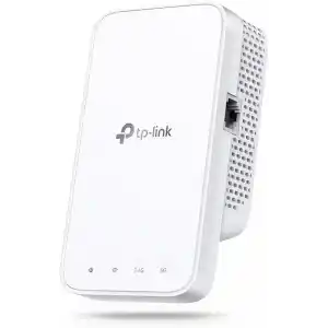 TP-Link RE330 WLAN amplifikatör tekrarlayıcı AC1200 (867 Mbps 5 GHz + 300 Mbps 2.4 GHz, WiFi amplifikatör, uygulama kontrolü, sinyal gücü göstergesi, tüm WLAN cihazlarıyla uyumlu, AP modu)
