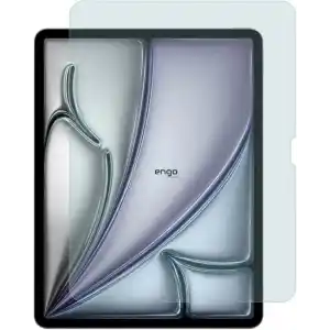 Engo Apple iPad Air 13 İnç İle Uyumlu Ekran Koruyucu 9H Temperli Kırılmaz Esnek Nano Cam, Çizilmeye Ve Darbeye Dayanıklı Koruma, HD Şeffaf M2 M3 M4