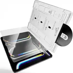 URUCHI Tablet ile Uyumlu Ekran Koruyucu, Hizalama Aparatlı Kolay Kurulum, HD Şeffaf Temperli Cam, 9H Dayanıklı, Hassas Dokunmatik (1, iPad 11 (A16) 2025 / iPad 10. Nesil 10.9 2022)