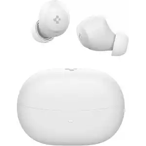 Spigen Audio TWS P10 Bluetooth Kablosuz Kulaklık - ANC Pro Aktif Gürültü Engelleme & 10mm Sürücü & 30 Saat Pil & & ENC 6 Mikrofon & Şeffaf & Gaming Mod iPX4 White - ASD07963