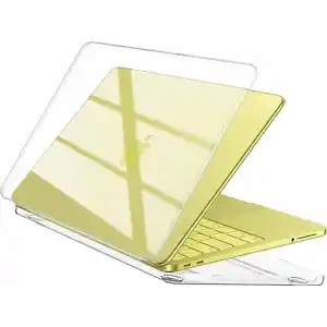 Minesk MacBook NEO 13 inç ile Uyumlu Ultra Şeffaf Alt Üst Takım Sert Kılıf - Kusursuz Kalıp ve Mükemmel Koruma - Ekstra Parlaklık Kazandıran Kristal Şeffaflığında Sert Polikarbonat Materyal
