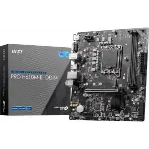 MSI PRO H610M-E DDR4 Intel H610 Soket 1700 DDR4 3200MHz mATX Gaming (Oyuncu) Anakart