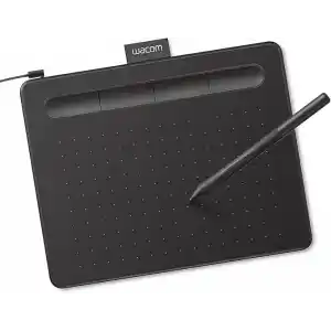 Wacom Intuos CTL4100 çizim tableti Mac, PC, Chromebook ve Android için, küçük, yazılım dahil, siyah