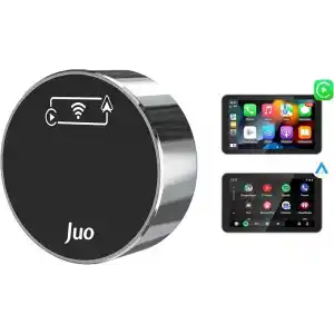 Juo Kablosuz CarPlay Android Auto Kabloludan Kablosuza Çevirici USB ve Type-C Adaptör