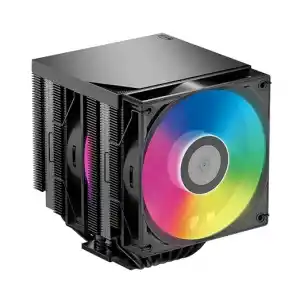 PCCOOLER RT720 TC ARGB BK CPU Hava Soğutucu, 7 Isı Borusu, Çift 120mm PWM Fan, AMD AM4/AM5 & Intel LGA1700/1851/1200/1151/1150 Uyumlu (Siyah)