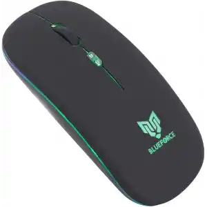 BLUEFORCE 2, 4Ghz Bluetooth Wireless Kablosuz Sessiz Mouse Siyah Işıklı