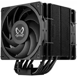 Scythe Mugen 6 Dual Fan Black Edition CPU Hava Soğutucu, Intel LGA1700, LGA1151, AMD AM5, AM4 Desteği, 120mm, Tek Kule, Alüminyum Üst Kapak (Mugen 6 Dual Fan Black Edition)