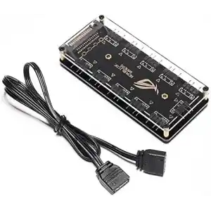 Alfais 4847 ARGB RGB Led 3 Pin 11 Port 5V SATA Power Güç Fan Çoklayıcır Şerit Hub Kablo Splitter