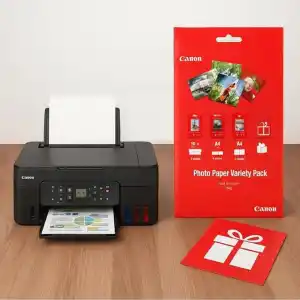 Canon Pixma G3470 Wifi Mürekkep Püskürtmeli Renkli Çok Fonksiyonlu Yazıcı + Fotoğraf Kağıdı Hediyeli