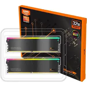 V-Color Manta XSky RGB 32GB (2x16GB) DDR5 6400MT/s CL32, AMD EXPO Uyumlu, SK Hynix IC, Oyun Masaüstü Bellek Modülü, Siyah