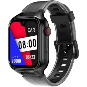 ttec Kidi Pro AMOLED Ekranlı GPS 4G Sim Kartlı Akıllı Çocuk Saati, 2KSW03 (Panter Siyahı)