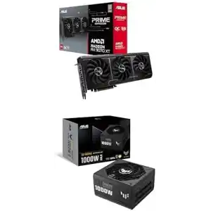 ASUS PRIME RX 9070 XT + TUF Gaming 1000W PSU Bundle