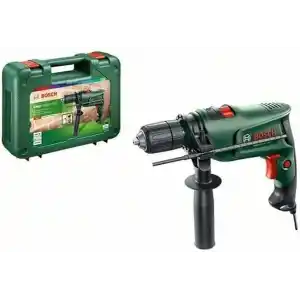 Bosch Darbeli Matkap EasyImpact 600, 600 W, Takım Çantası Dahil, Elektronik Hız Kontrolü, Ergonomik, 1.7 Kg, Yeşil