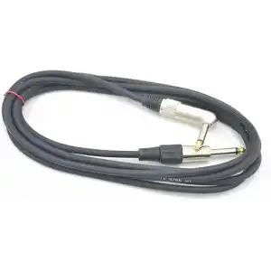 İmece MGC3L BK Gitar Kablosu 3 Metre L Uçlu Çivi Siyah Enstrüman Kablosu