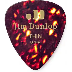 Médiators Jim Dunlop Thin Genuine Selüloit Shell İnce Kese de 72