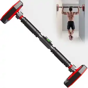 Vidasız Montaj Barfiks Aleti 92-120 Cm Arası - Ayarlanabilir Barfiks Demiri, Kapı Barı ve Çekme Barı, Dayanıklı Çelik Yapı, Barfiks Çubuğu, Üst Vücut Egzersizi, Fitness,Barfix, Barfiks Barı