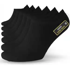 SONNORS 6 Çift Uniseks Sneaker Kadın Erkek Çorap - Organik Pamuk Patik Spor Çorabı - Kısa Çorap Dikişsiz Rahat Kalıp - Beyaz Siyah Gri