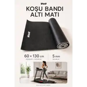 Voit Koşu Bandı Matı 60x130 cm – 5 mm Kalınlık, Zemin Koruyucu Minder