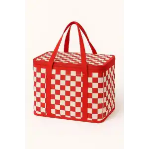 Busstier 25 Lt Termos Çanta, 33x22x22 cm Piknik ve Kamp Soğutucu Çanta, Suya Dayanıklı İç Kaplama, Geniş Hacimli Taşınabilir Soğuk Tutucu, Fermuarlı Kapaklı, İzolasyonlu Beslenme Çantası