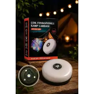 Neo Vista Çok Fonksiyonlu Kamp Lambası 1200 mAh Bataryalı ve 10 Metre RGB Işık Şeridi