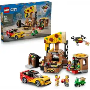 LEGO City Araçlarla Pizza Dağıtım Deneyimi 60496