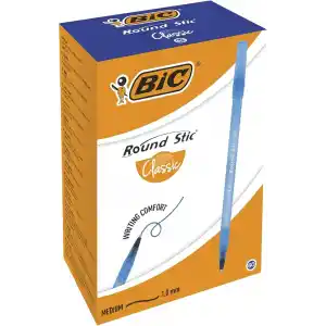 BIC Round Stic Tükenmez Kalem Mavi 60lı Kutu
