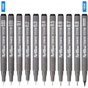 Artline Drawing System Teknik Çizim Kalemi 11li Set, 0.03-0.8mm