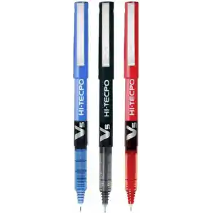 Pilot V5 Sıvı Mürekkep Roller Tükenmez Kalem - 1Mavi + 1Siyah + 1 Kırmızı, (9000014712)