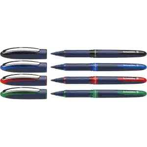 Schneider One Business Konik Uçlu Roller Kalem, 0,6 mm, 4 adet