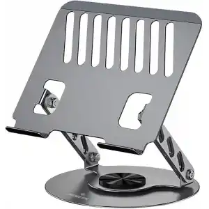 Minesk Macbook ve Laptop Standı 360 Derece Dönebilen Boyutu Ayarlanabilir Alüminyum Alaşım Ergonomik Tasarım Bilgisayar Tutucu (Bilgisayar Standı)
