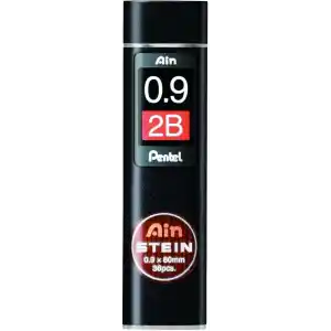 Pentel Mekanik Kurşun Kalem Ucu, 36 Adet, 0.9 mm, 2B