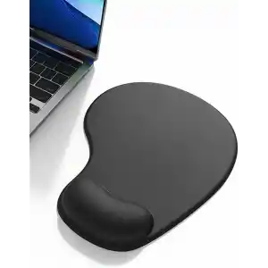 ErgoPad Bilek Destekli Ergonomik Kaymaz Taban Mouse Pad, Masa Pedi Siyah