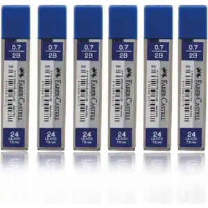Faber-Castell Faber Castell 6 Tüp 75mm 2b 0.7 Kalem Ucu