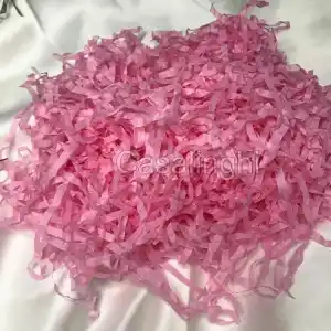 Pembe Kırpık Pelür Kağıt Kırpıntısı 50 gram – Pembe Ton Hediye Kutusu Dolgu Malzemesi, Kargo Koruma ve Ambalaj Süsleme - bisaccia