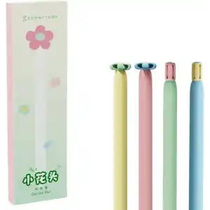 Zennyth Mavi Mürekkepli Daisy (Papatya) Jel Kalem 4lü