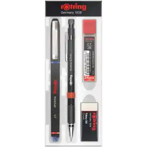 rOtring Visumax + Roller Ofis Seti- 0.7 mm, Mavi