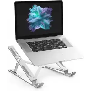 teknosepetim Macbook Laptop Bilgisayar Standı Notebook Özel Yükseltici Stand Tablet Tutucu Ayarlı Metal metal stand