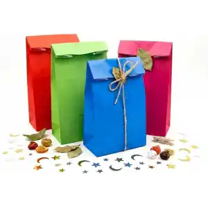 15x29 Renk Şöleni Mix Kese Kağıdı Seti – 4 Renk Karışık 12’li Paket | Kalın, Dayanıklı Hediye Paketleme İçin İdeal