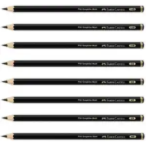 Faber-Castell Pitt Matt Dereceli Kurşun Kalem, 2B, Ultra Mat, Parlama Yapmaz, Siyah Beyaz Çizimler İçin, Teknik Çizim ve Eskiz İçin Dayanıklı Uç