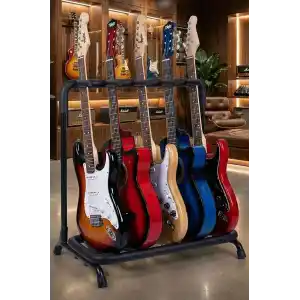 LASTVOİCE Gtr-05 Porfesyonel 5li (Beşli) Gitar Standı Sehpası